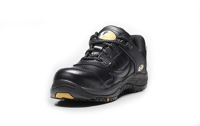 V12 Slam Unisex Safety Trainer VS600 composite Toe & Heel Black Leather