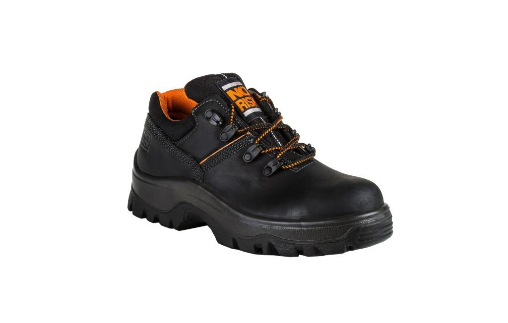No Risk King S3 SRC Safety Shoe Nubuk Leather Resistant to Oil & Acid Black
