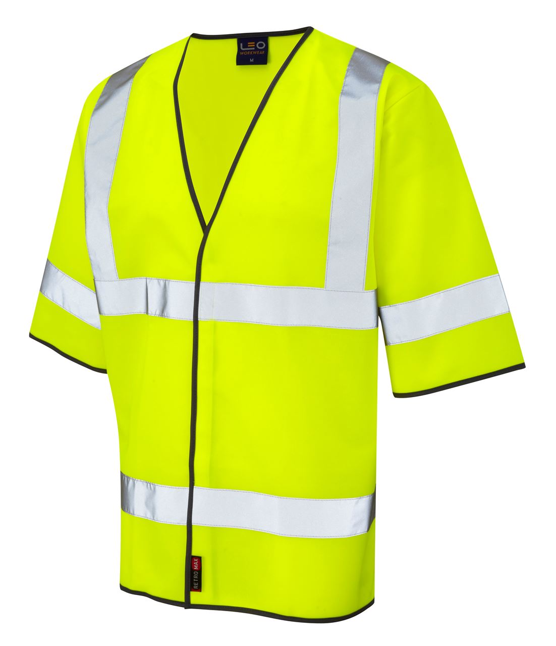 Leo Workwear Gorwell S02-Y Hi Vis Half Sleeve Waistcoat - Yellow