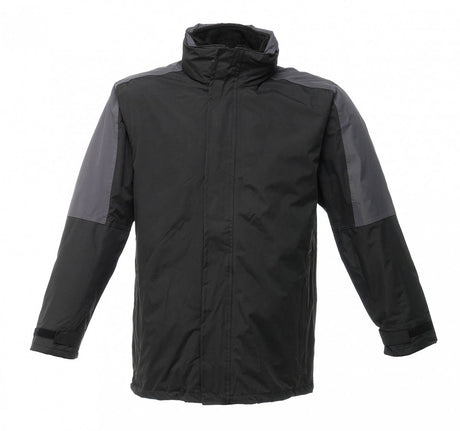 Regatta TRA130 Waterproof & Windproof Defender III 3 IN 1 Jacket - Black/Grey