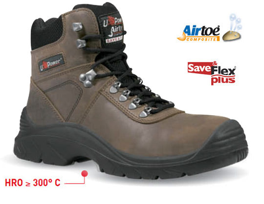 U Power Um10034 S3 Brown Composite Toe Trail Boot
