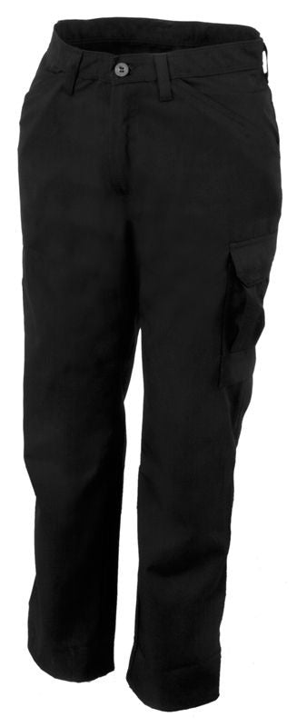 Tranemo 2100/1120 Polycotton Cargo Black Work Trouser