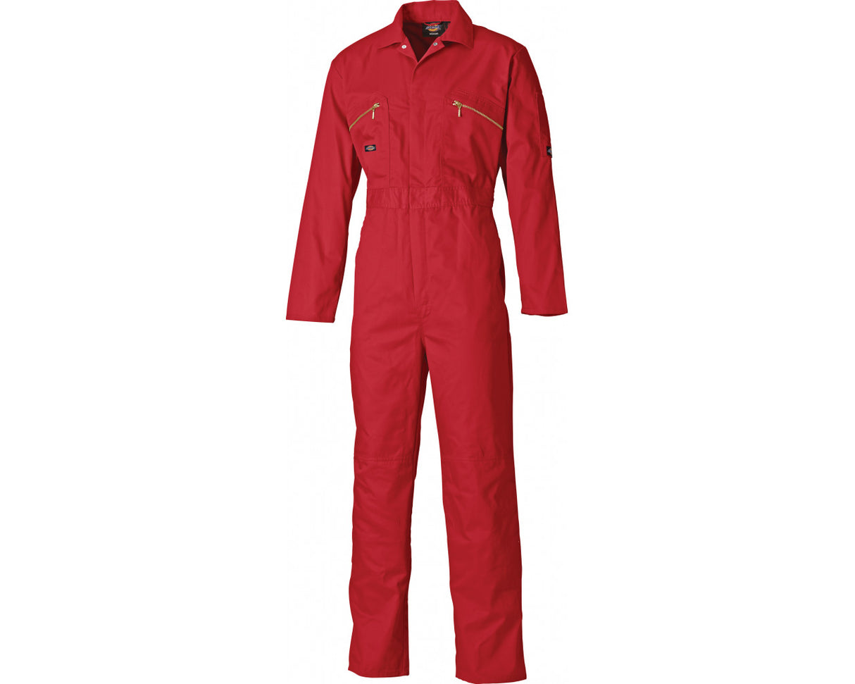 Dickies WD4839 Redhawk Men Work Overall Knee Pad Pockets Red
