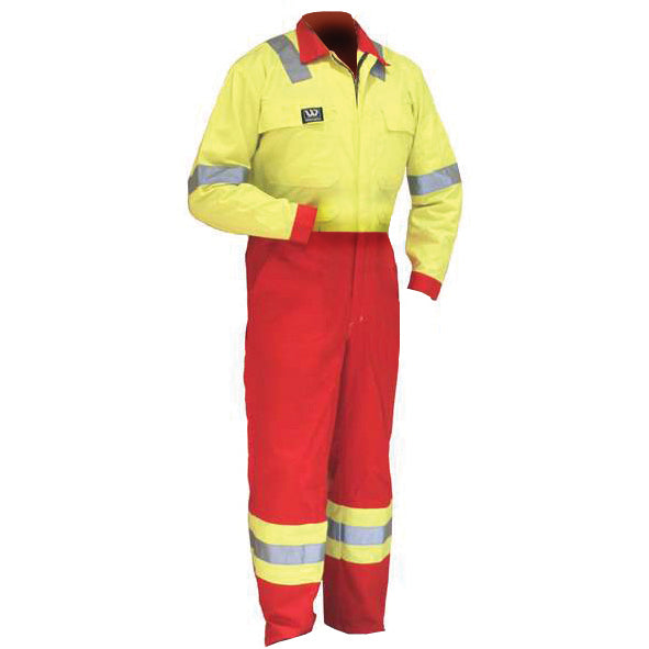 Wenaas 2 Tone Hi Vis FR Fire Resistance Coverall 350g Boiler Suit