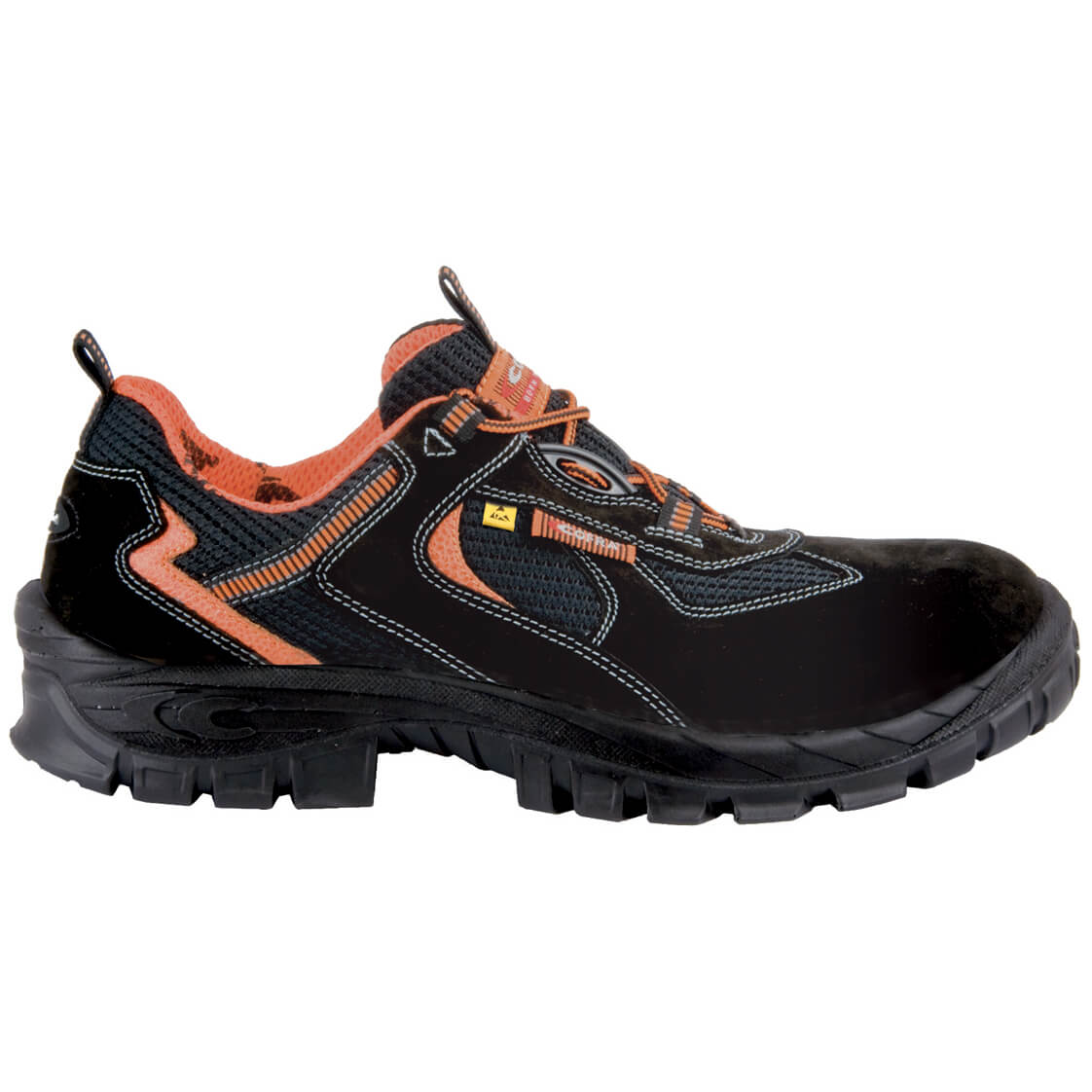 Cofra Megrez Unisex S1 Black Safety Lightweight Metal-free Trainer ESD