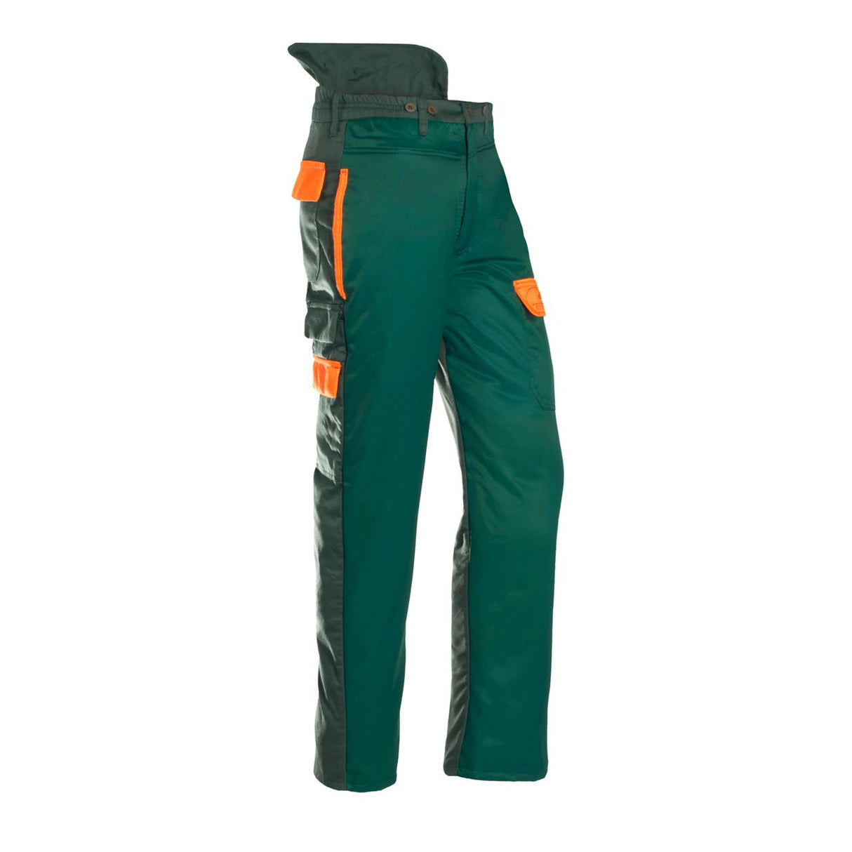 SIP Chainsaw Protection Trousers 1SP7 Green Hi Vis Orange