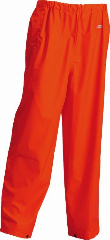 Lyngsoe Water Repellent Trousers HI VIS Orange Waist Flex Microflex LR41-05