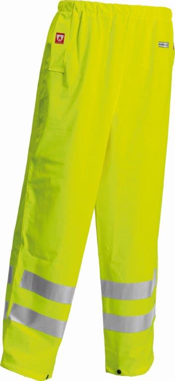 Lyngsoe FR-LR52 Flame Retardant & Anti-Static Work Trousers High Visibility Yellow Size L