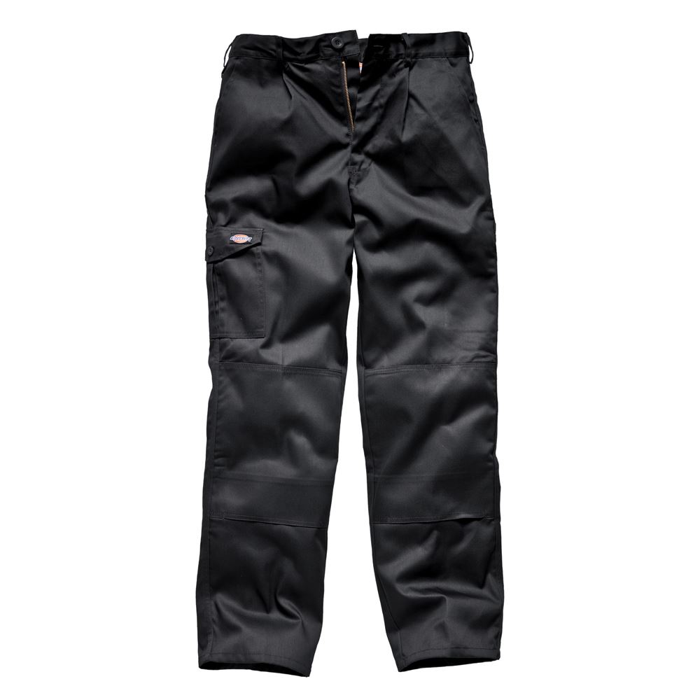 Dickies Redhawk WD884 Super Knee Pad Pocket 260gm Work Trousers Black All Sizes