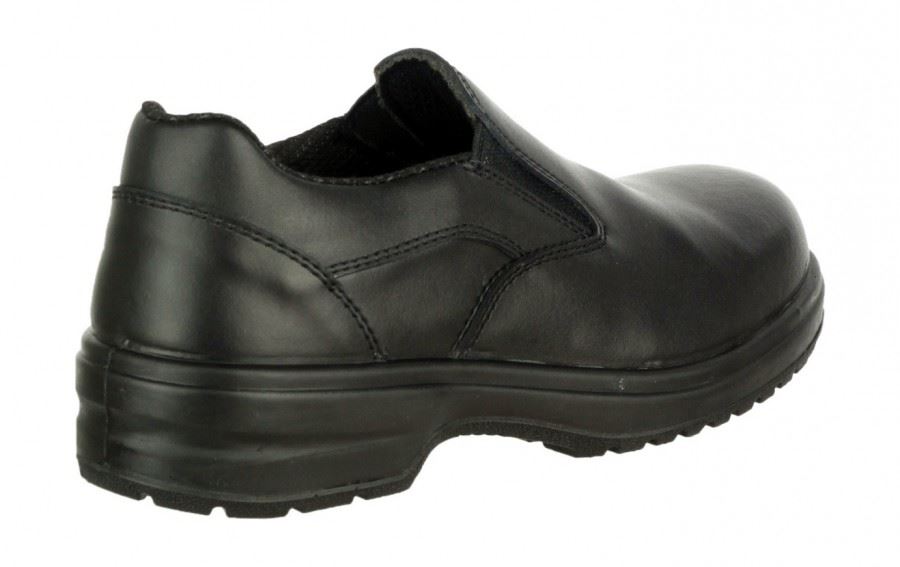 Amblers FS94C Womens Safety Slip On Shoes Black, Size - 3