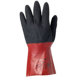 Ansell 58-530 Polymer Coated Alpha Tec Glove - Black\Red