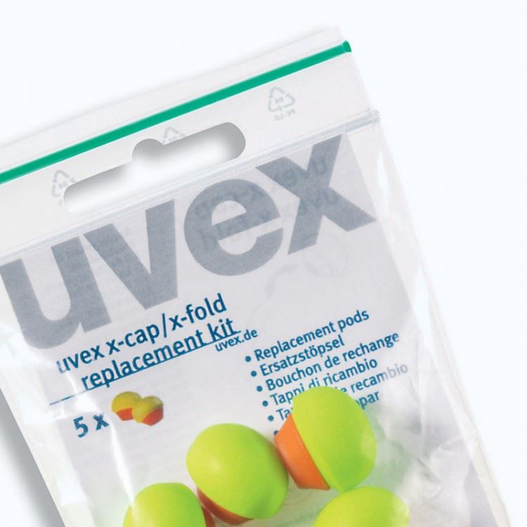 UVEX 2125-351 X-Cap Replacement Pods X 60