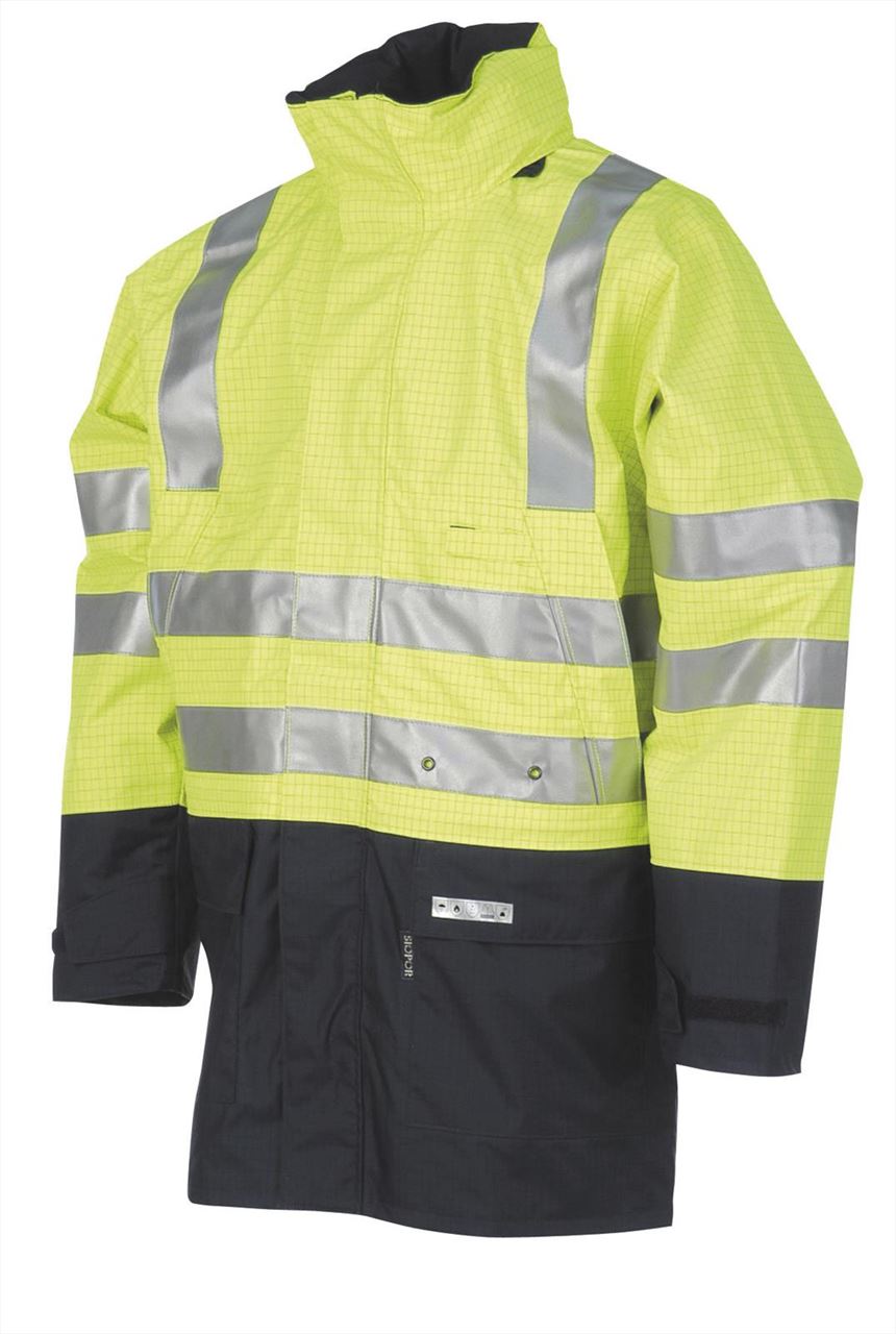 Sioen Winseler 3073 Waterproof Hi Vis Flame Retardant Multinorm FR Parka Jacket