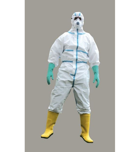 Portwest® ST60 BizTex® Microporous Protective Suit Type 4/5/6 Coverall White