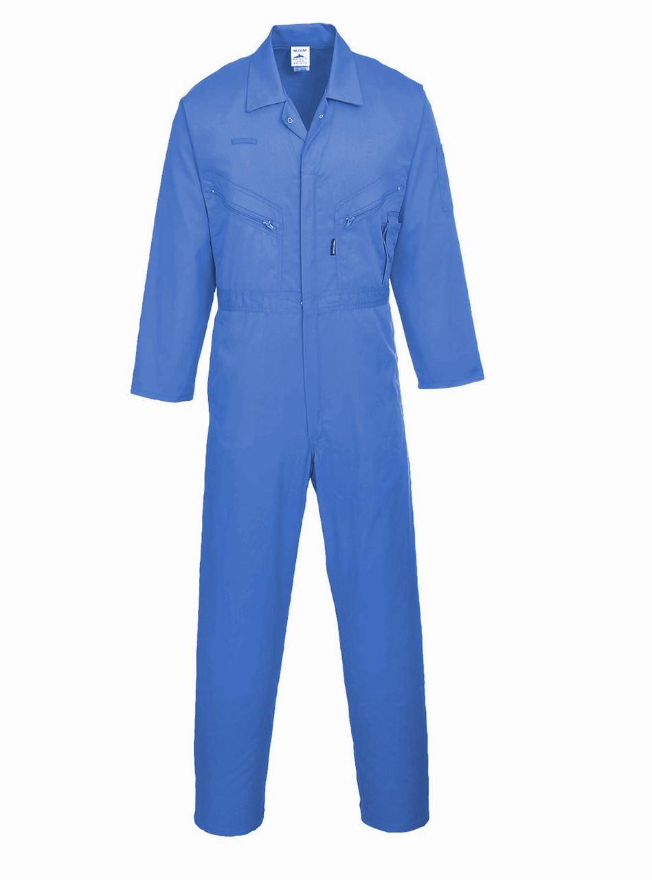 Portwest Liverpool 245g Polycotton Front Zip Coverall S813 Polycotton