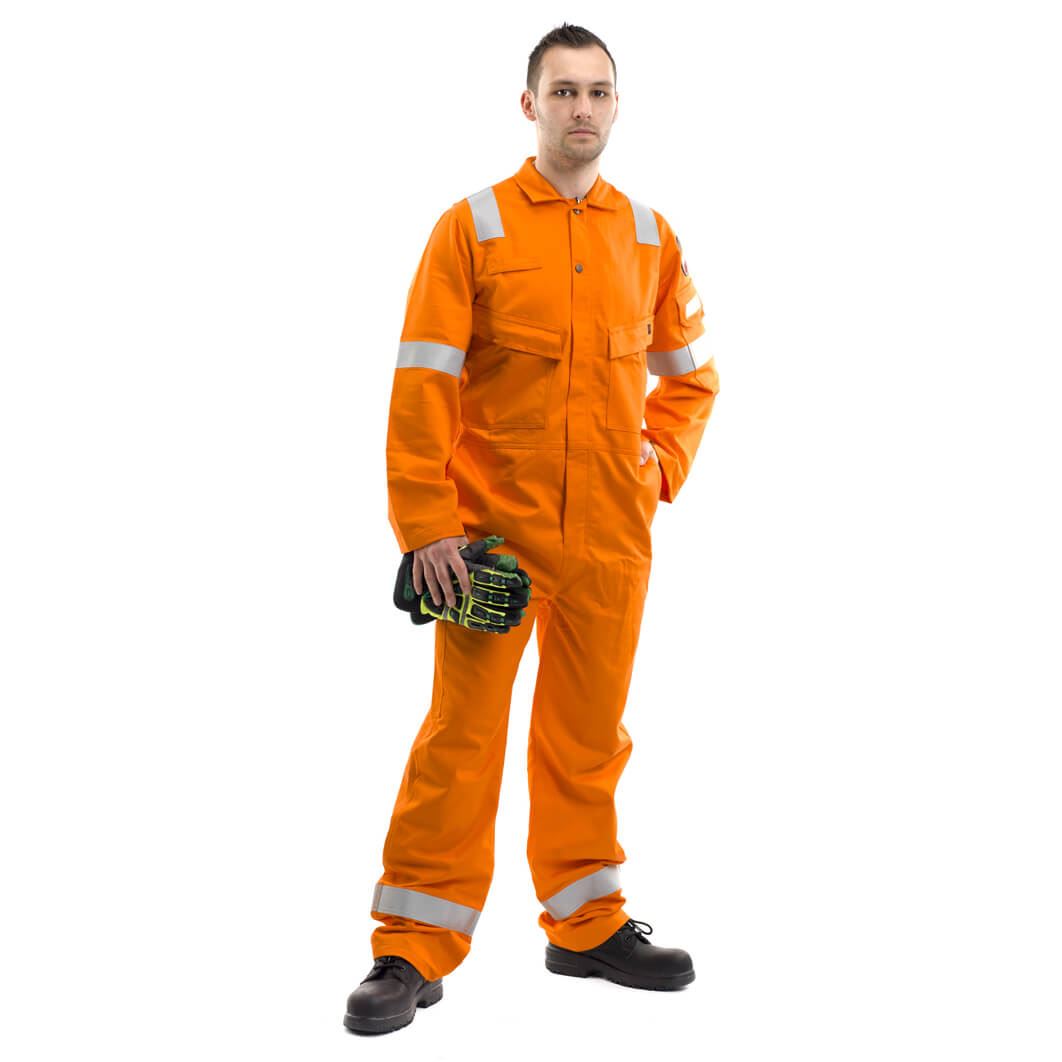 Roots RO13090 Flamebuster Fire Resistant ARC Protection FR Nordic Work Coverall Orange