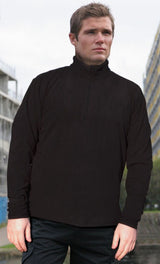 Blackrock BRMF Thermal Mid Layer Microfleece Sweater 1/4 Zip Black