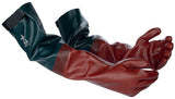 Polyco Long John PVC Coated Chemical Resistant Safety Gauntlet 25'' - 64 cm Red