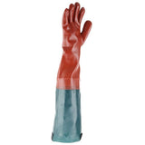 Polyco Long John PVC Coated Chemical Resistant Safety Gauntlet 25'' - 64 cm Red