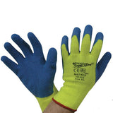 Polyco Matrix 903-MAT Latex Palm Coat Yellow Hi-Viz Grip Work Gloves