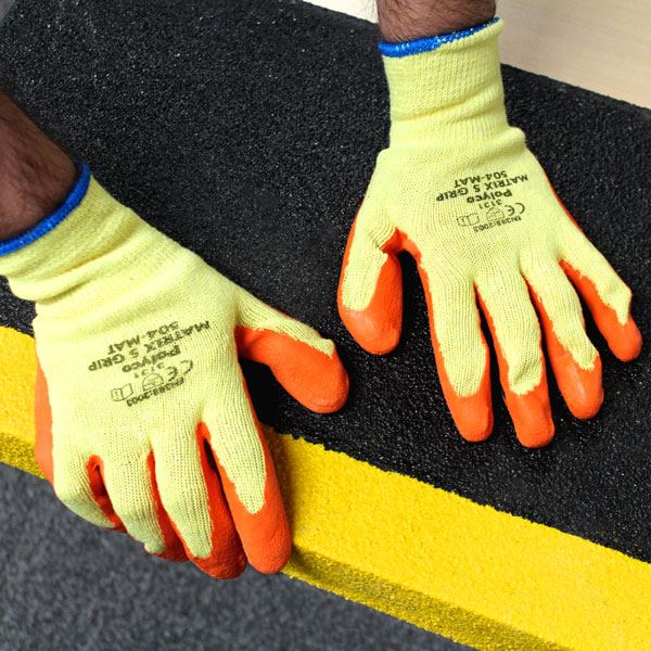 Polyco Matrix S Grip Work Glove Latex Palm Coated Orange