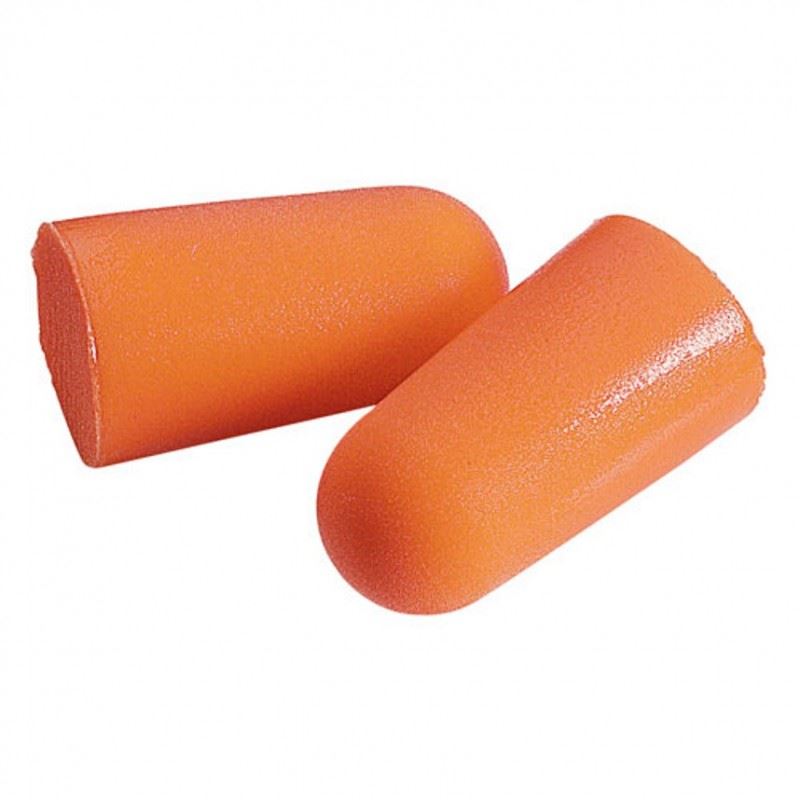 3M Foam Disposable Earplugs 1100 SNR=37dB 200 Pairs Box Orange