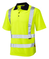 Leo Workwear Croyde P01 Class 2 High Visibility Comfort Polo Shirt