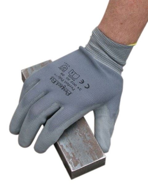 Honeywell 2400250 Perfect Poly Grey PU Palm Coated Gloves, Size X-Smal