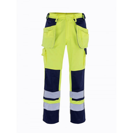 Mascot Almas 09131-860 High-Visibility Dirt Resistant Policotton Work Trousers