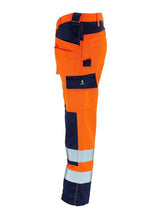 Mascot Almas 09131-860 High-Visibility Dirt Resistant Policotton Work Trousers