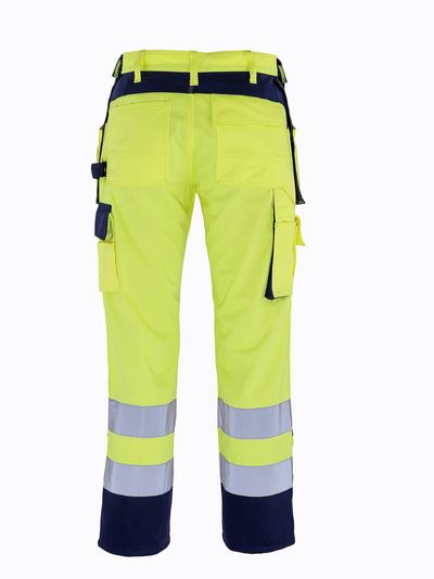 Mascot Almas 09131-860 High-Visibility Dirt Resistant Policotton Work Trousers