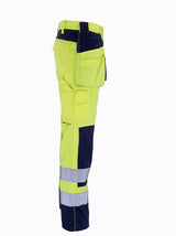 Mascot Almas 09131-860 High-Visibility Dirt Resistant Policotton Work Trousers