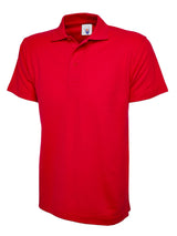 Uneek UC101 Short Sleeves Polycotton 220gsm Workwear Classic Polo Shirt - Red
