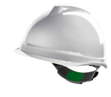 MSA V-Gard 520 Safety Helmet Push-Key Sliding White