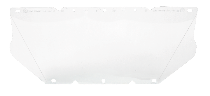 MSA 10115837 Visor Replacement Clear Polycarbonate Chinguard Slots