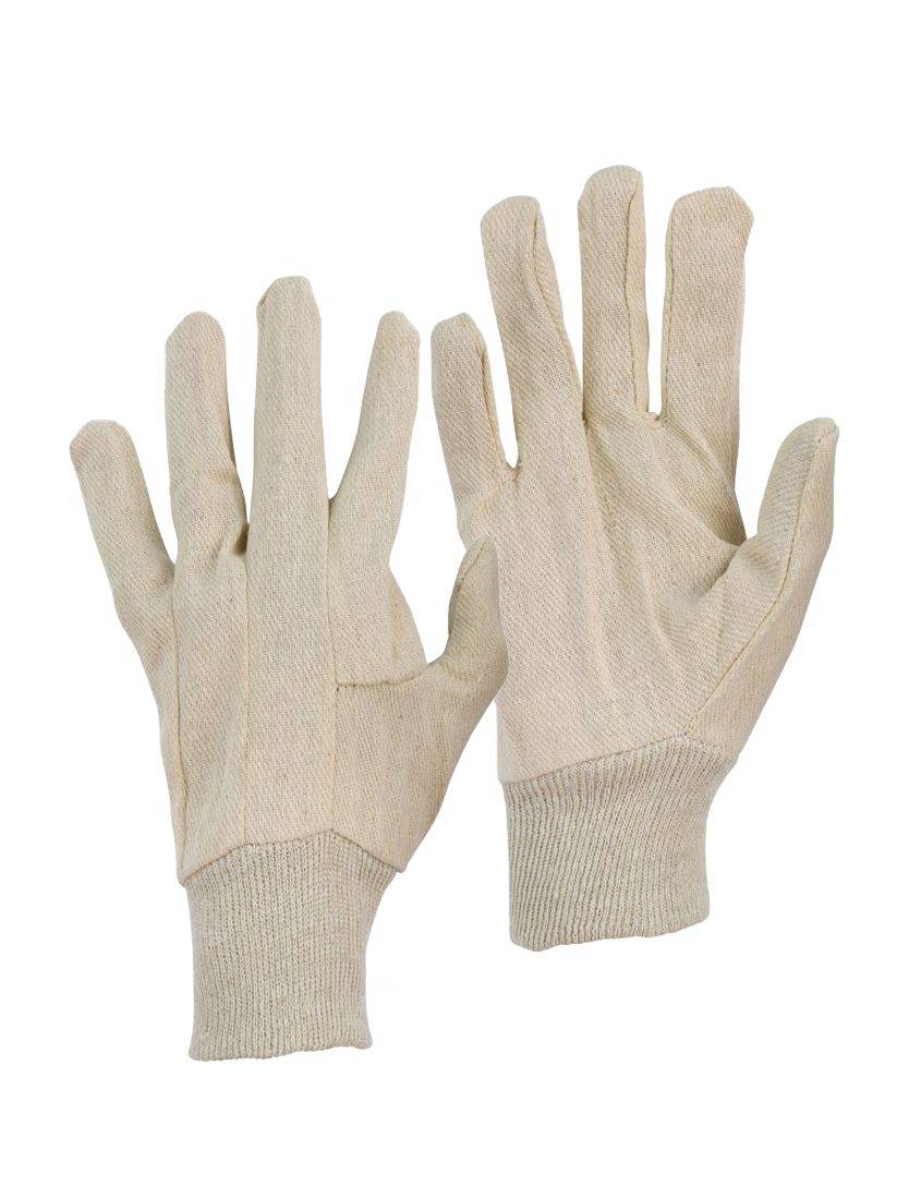 Warrior Men Cotton Drill Knit Wrist Multi-Purpose Gloves 8oz/227g