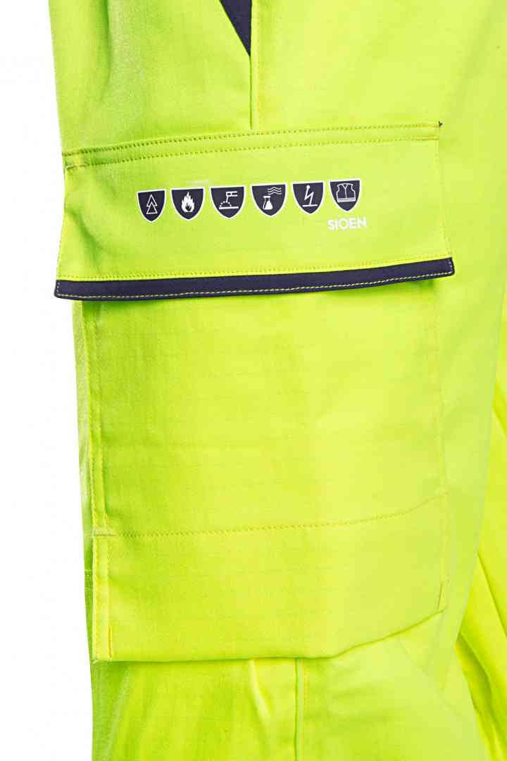 Sioen Royan Hi Vis Work Trousers Flame Retardant Arc Protection Size 50