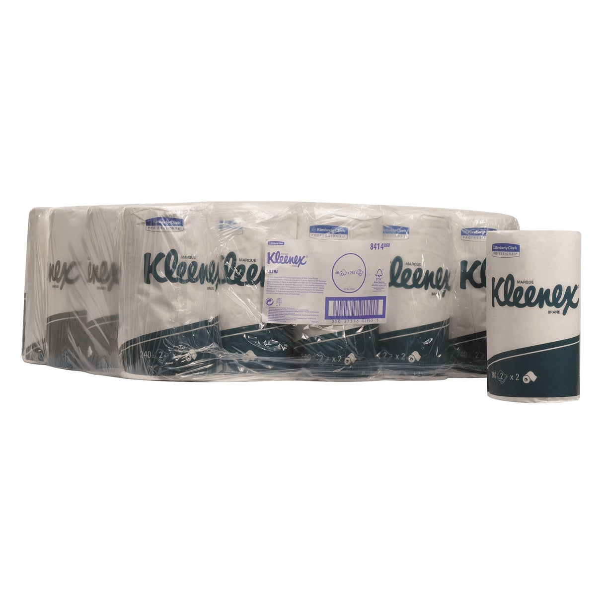 Kleenex 8414 Ultra Toilet Tissue Rolls 2 Ply White Pack of 20x2