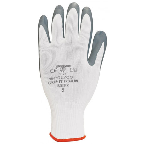 Polyco 883 Grip It Nitrile Foam Coated Work Gloves General Handling Protection