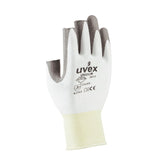 Uvex Unidur 6613 Level-3 Cut Resistant PU Palm Coating 3-Finger Precision Work Gloves