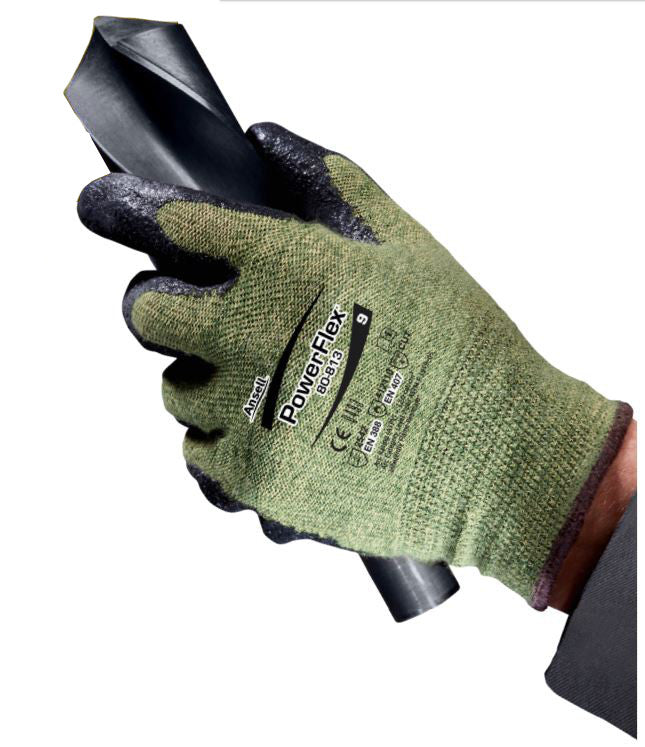 Ansell Powerflex 80-813 FR, Cut 5 Resistant, Arc Protection Work Gloves