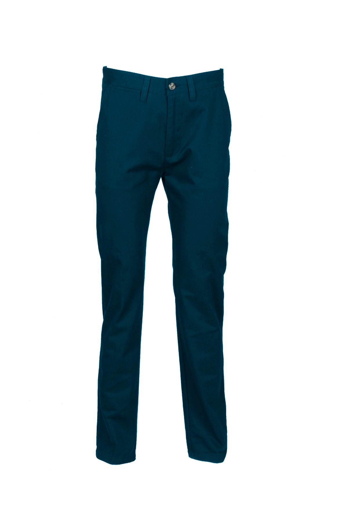 Henbury H640 Flat Fronted Navy Chinos Trousers