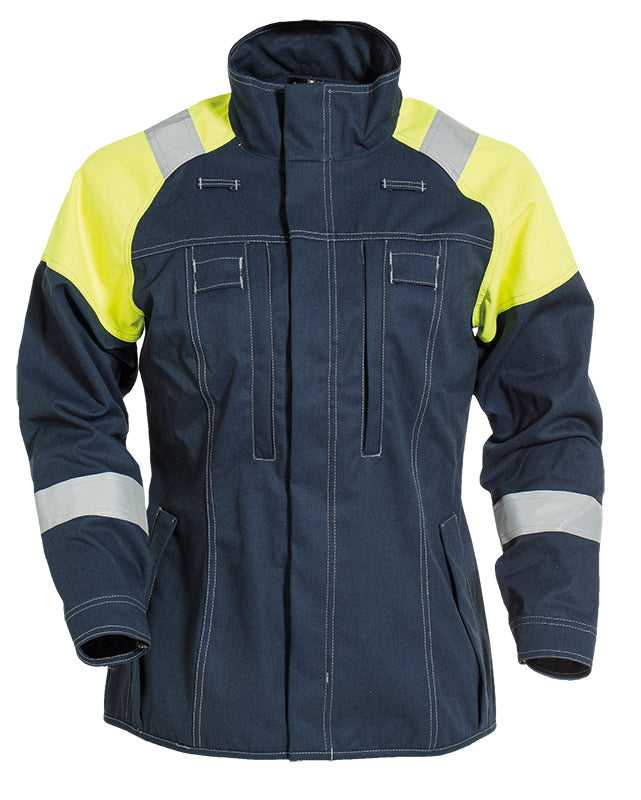 Tranemo 5739 88 Ladies FR Jacket Cantex Flame Retardant Hi Vis Coat, Size - Medium