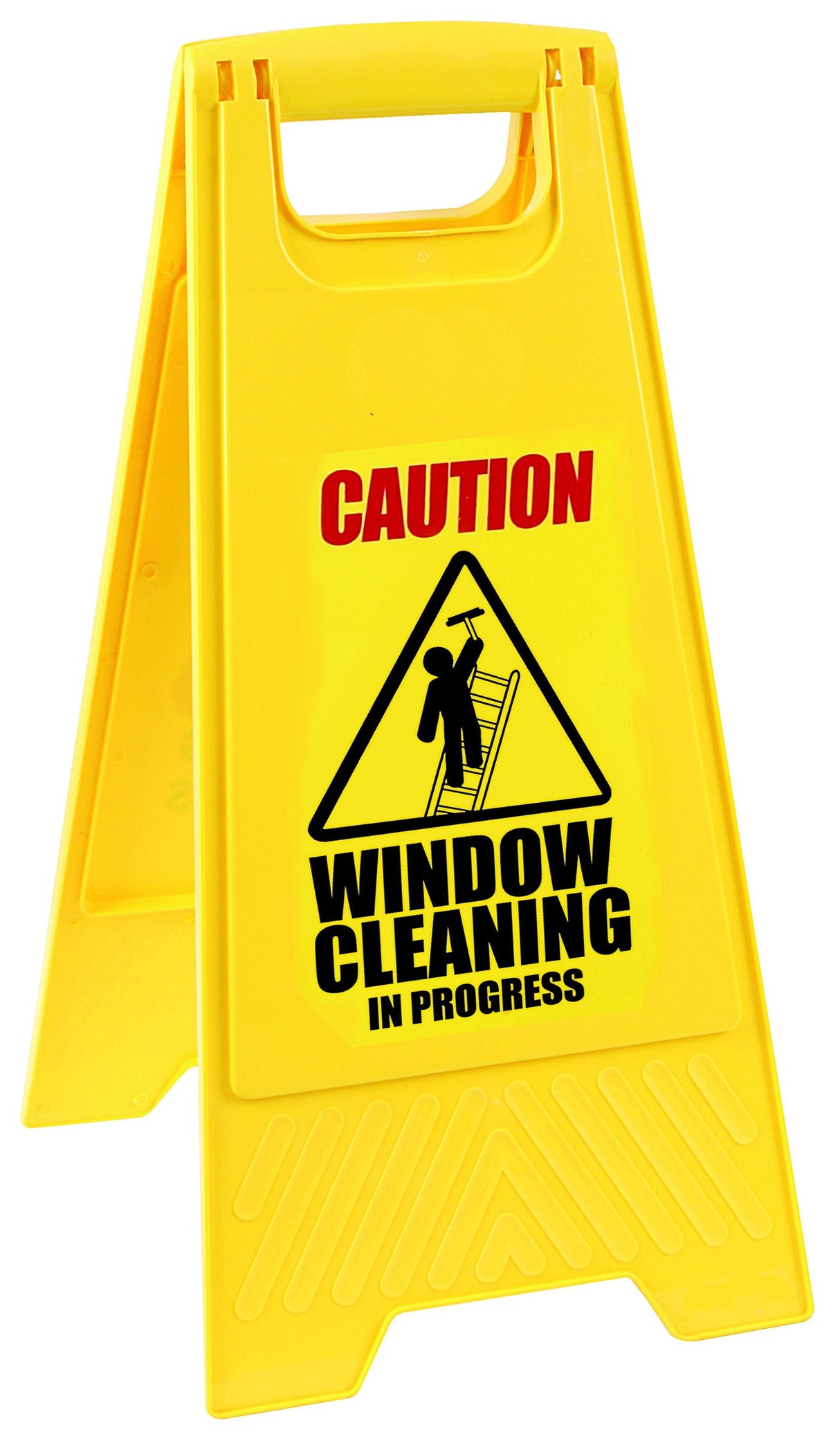 Contico PS124WIND Caution Window Cleaning Sign Yellow