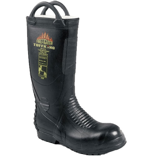 Tuffking 9684 Flame Retardant, Steel Toe Cap Firefighters Pull On Boot