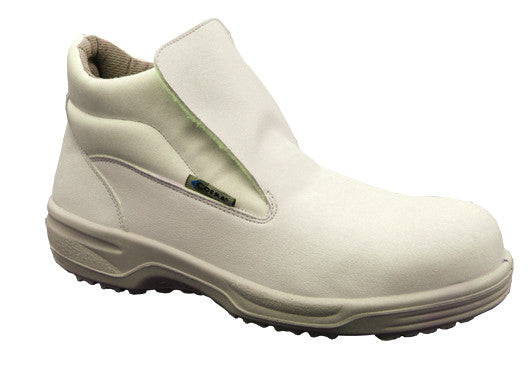 Cofra Lamar White Safety Hygiene Boots Slip On Steel Toe Cap S2 SRC Machine Washable