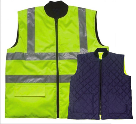 LIVERPOOL Reversible Bodywarmer Hi Viz Yellow