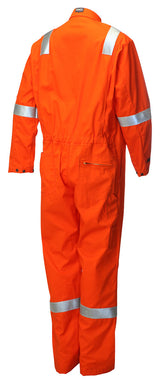 Pioneer Firemaster Men FR Coverall Hi Vis Flame Retardant Orange Size XL