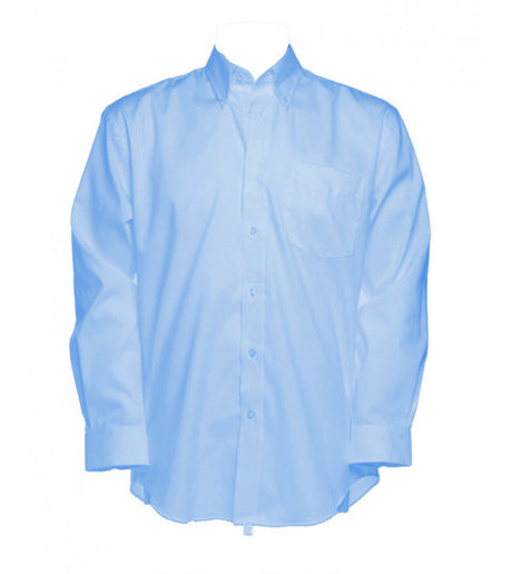 KK105 Mens Long Sleeve Premium Oxford Shirt Light Blue