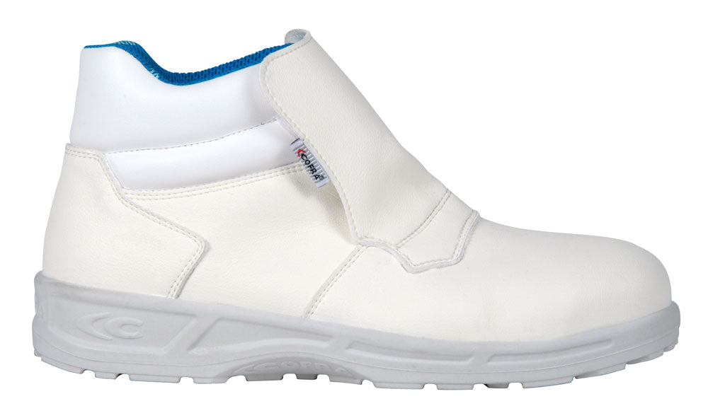 Cofra Lamar White Safety Hygiene Boots Slip On Steel Toe Cap S2 SRC Machine Washable